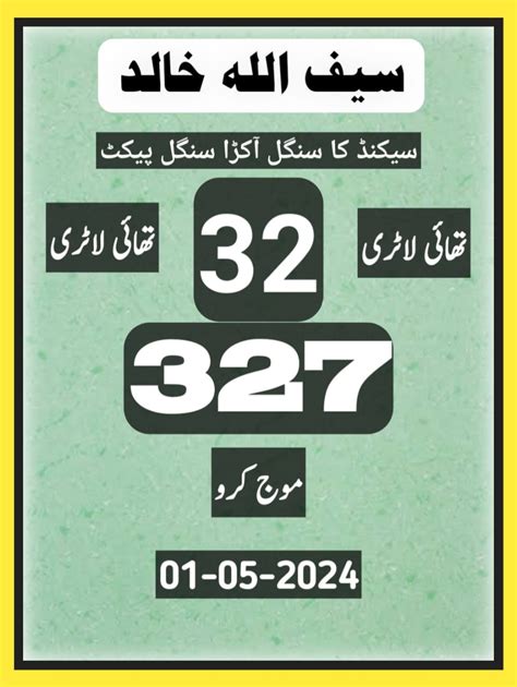 Thai Lottery Papers 2nd May 2024 .